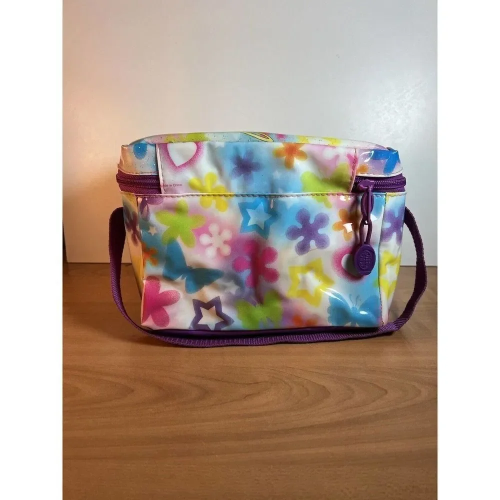 Lisa Frank Lunchbox Angel Girl With Cat Insulated Lunch Bag Strapped Rare